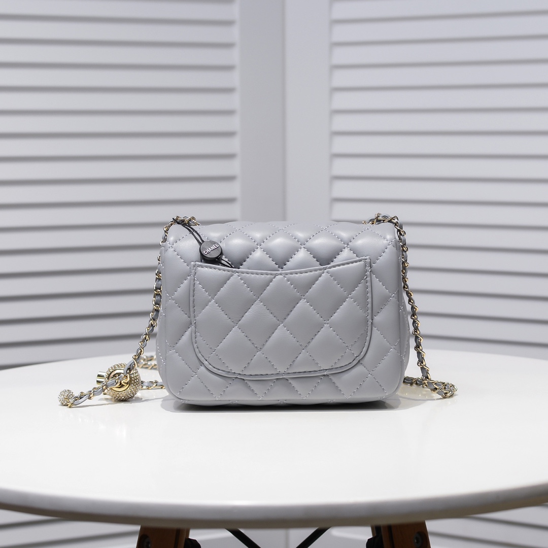 Chanel Classic Bag CF Drill Beads Shoulder Bag Handbag