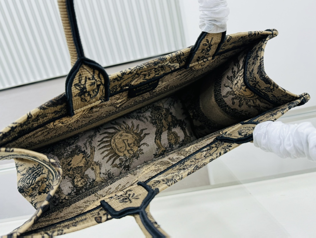 Dior Book Tote Embroider Medium Shoulder Bag Handbag