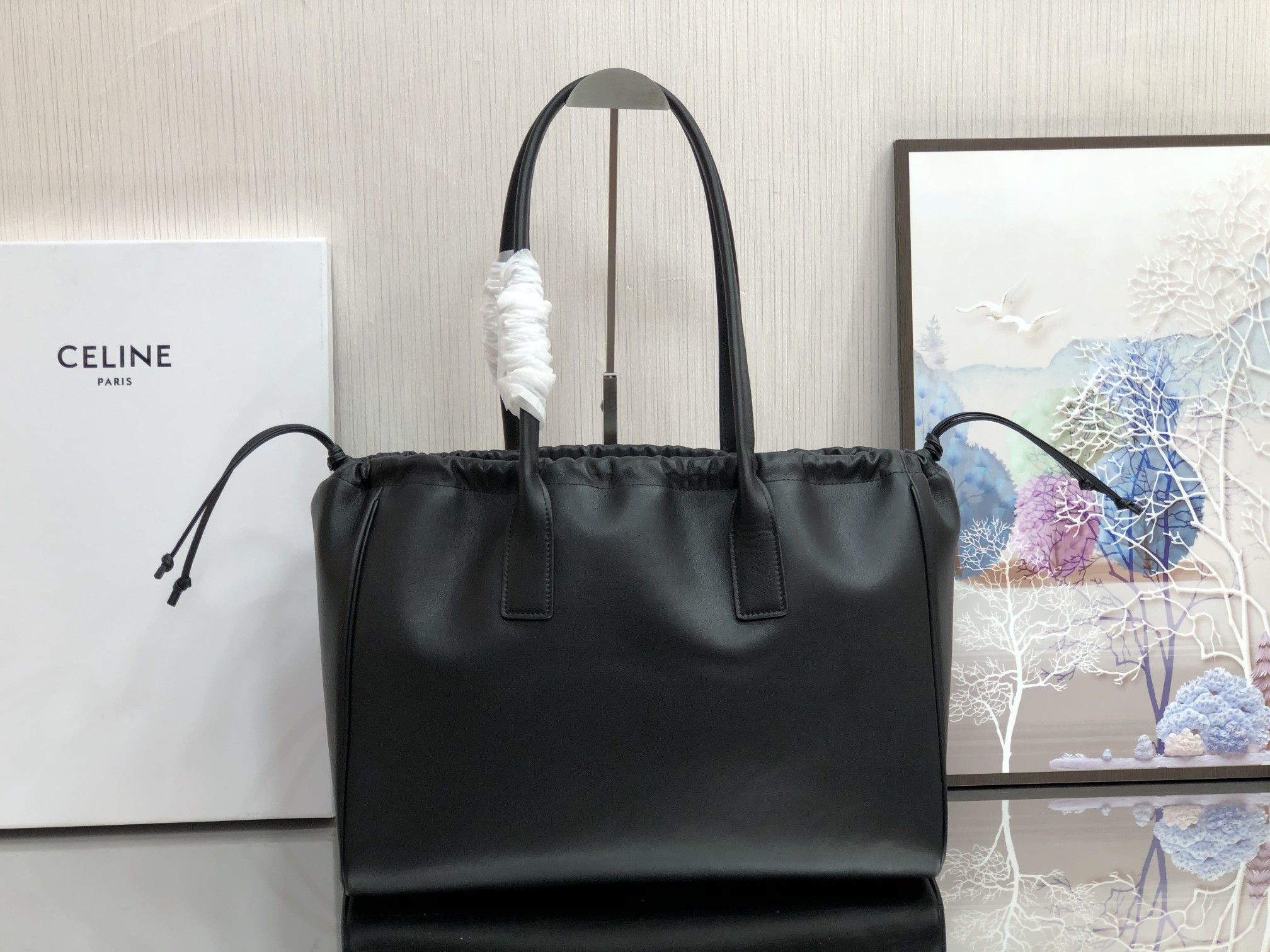 CABAS TRIOMPHE Bag Black 012118 LM061 44cm