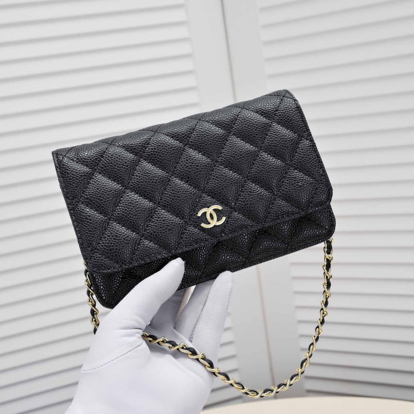 Chanel Woc Caviar Classic Gold Hardware Shoulder Bag Handbag