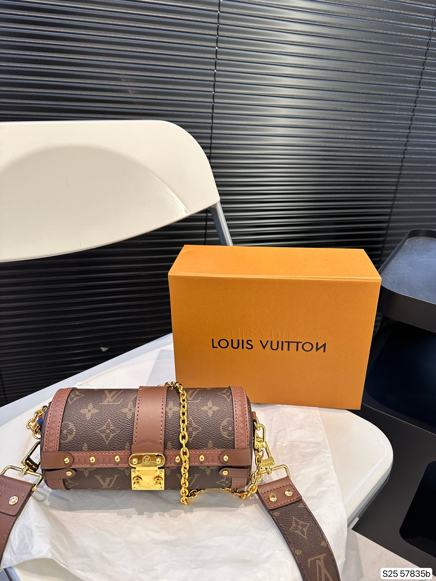 LV Papillon Trunk Bag 57835 LLS091 20cm