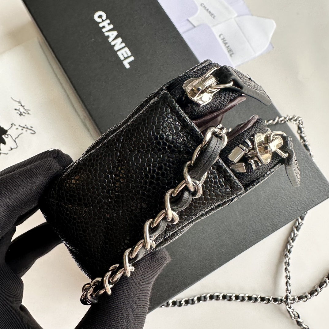 Chanel 50172 Black with silver LM521 20cm
