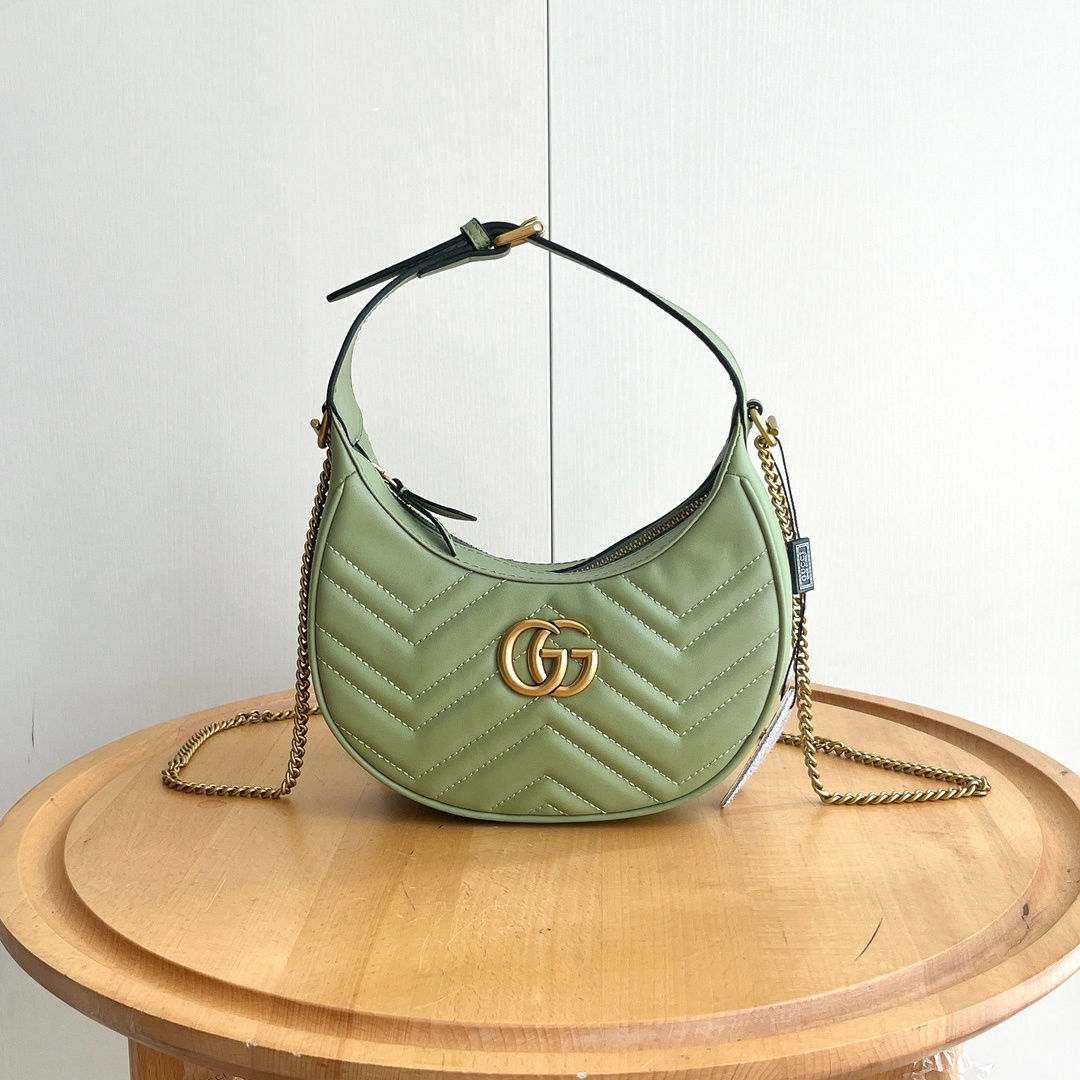 Gucci Bag Marmont Mini Crescent Top Handle Bag 699514