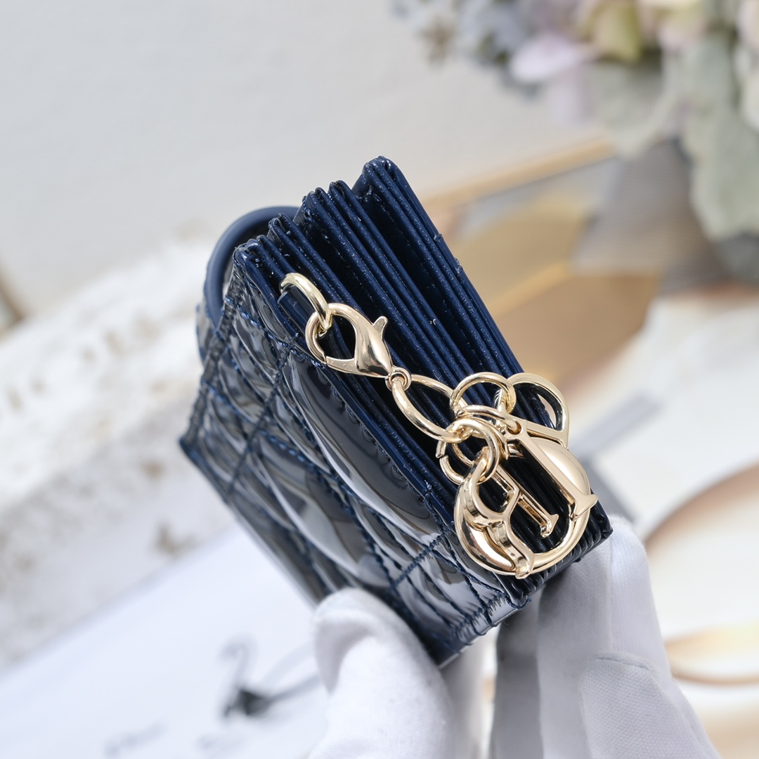Lady Dior 5-Gusset Card Holder 10A+ top quality S0178 LM091 10.4cm