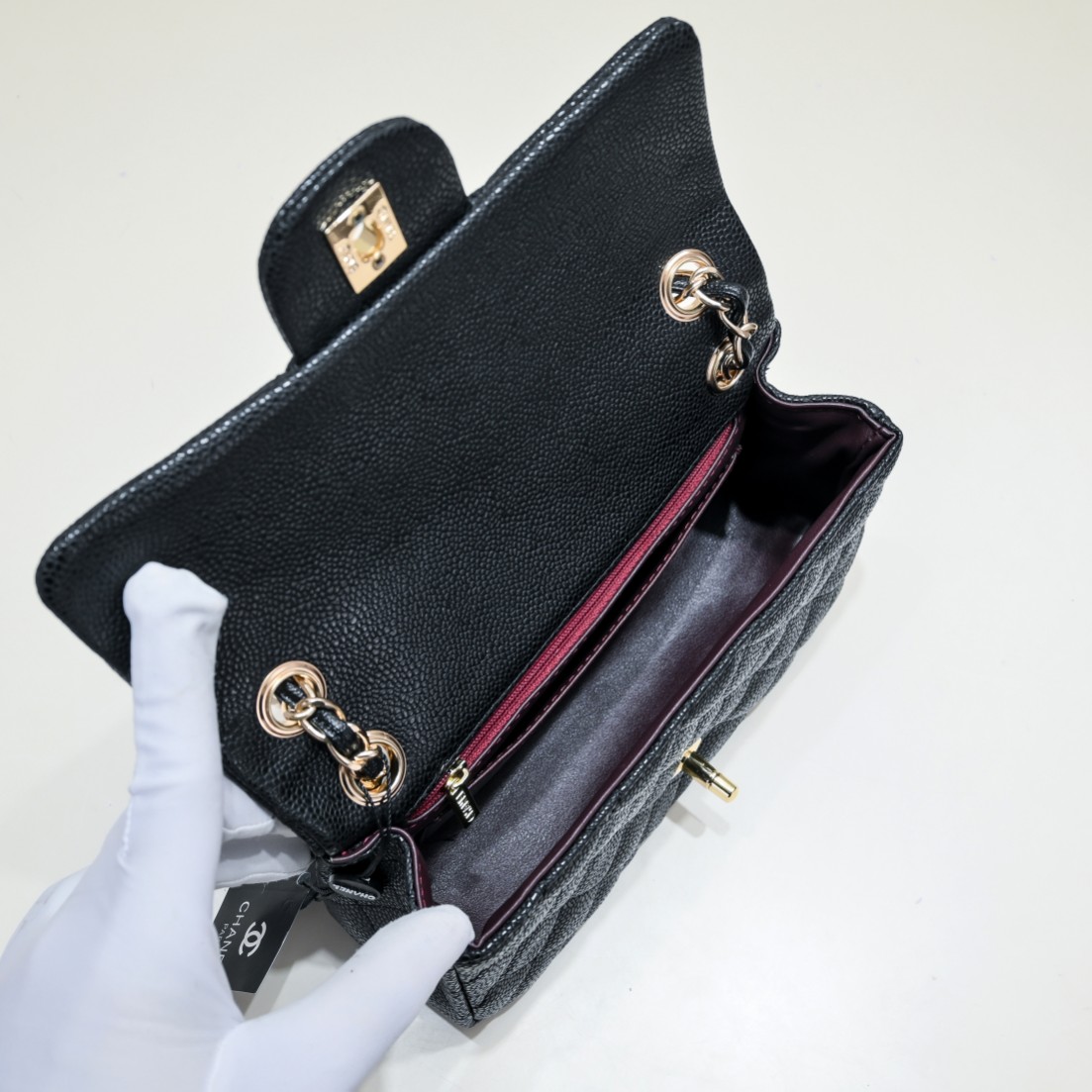 Chanel CF Caviar Shoulder Bag Handbag