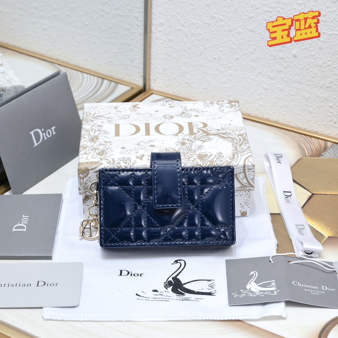Lady Dior 5-Gusset Card Holder 10A+ top quality S0178 LM091 10.4cm