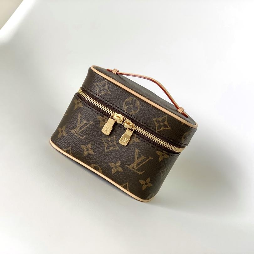 Louis Vuitton LV Nice Leather Cosmetic Bag Handbag M42265&M44495&M44936 Top quality (Replica)