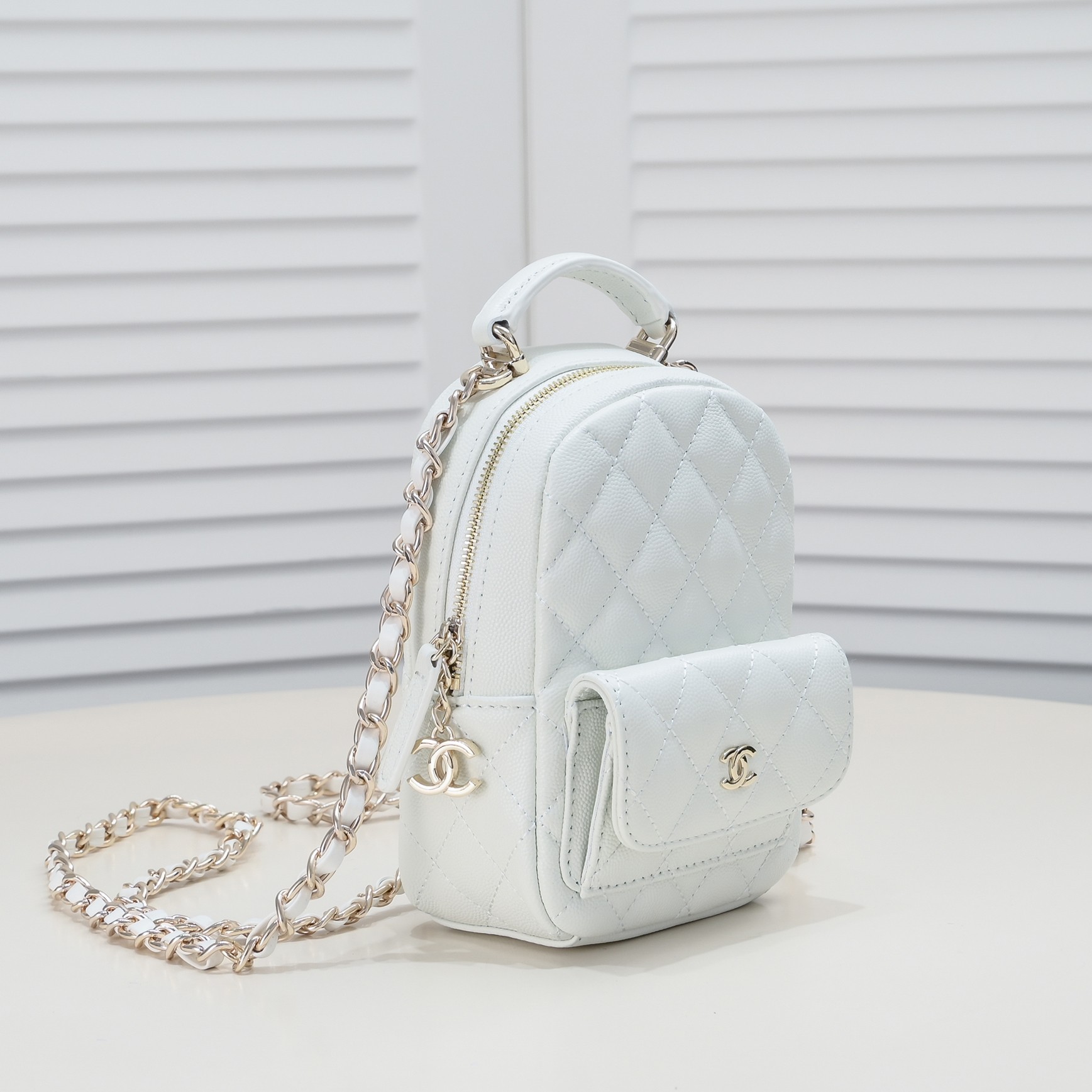 Chanel 24C Mini Small School Bag Backpack Bag Handbag