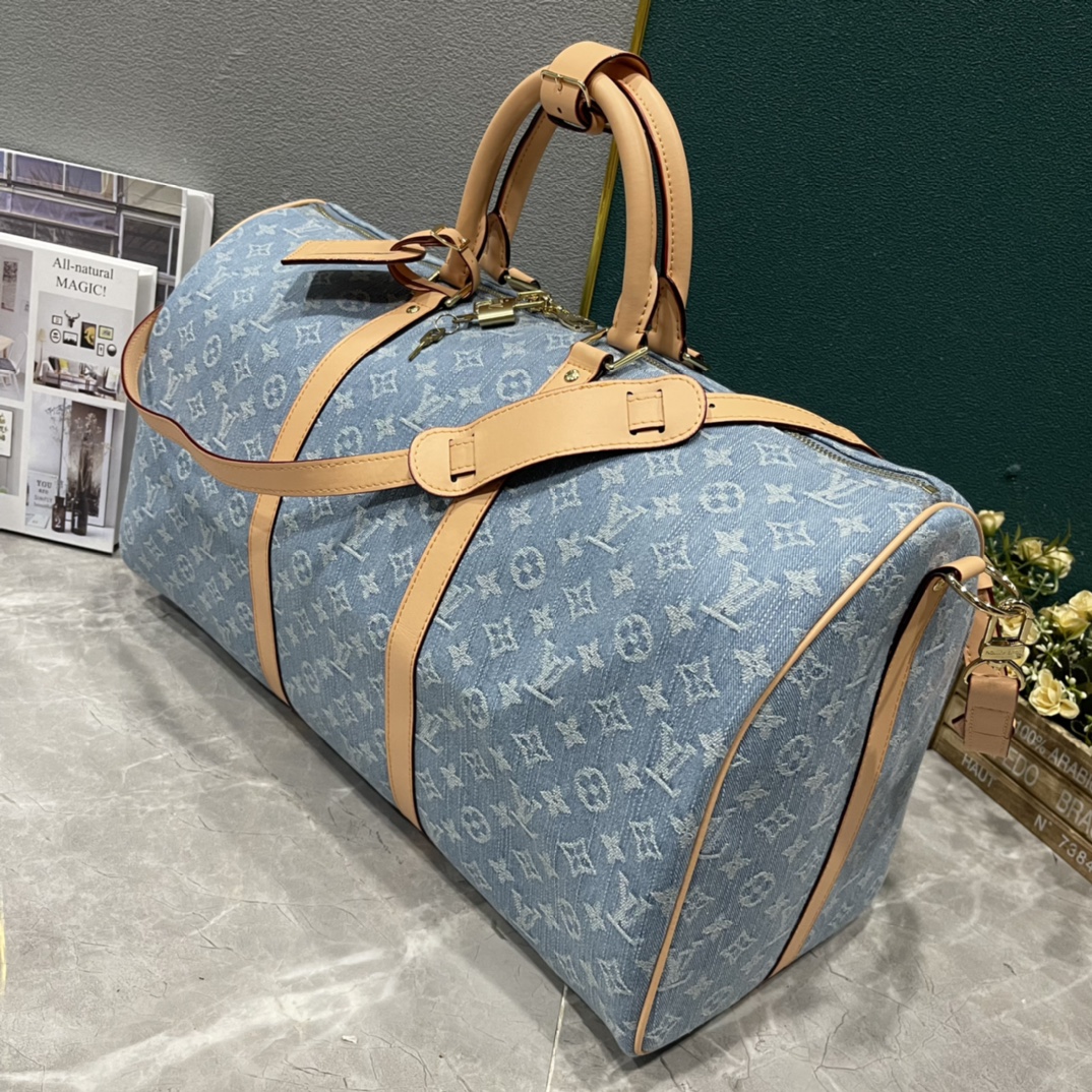 LV Keepall Bandoulière 50 Bag M25334 LM012 50cm