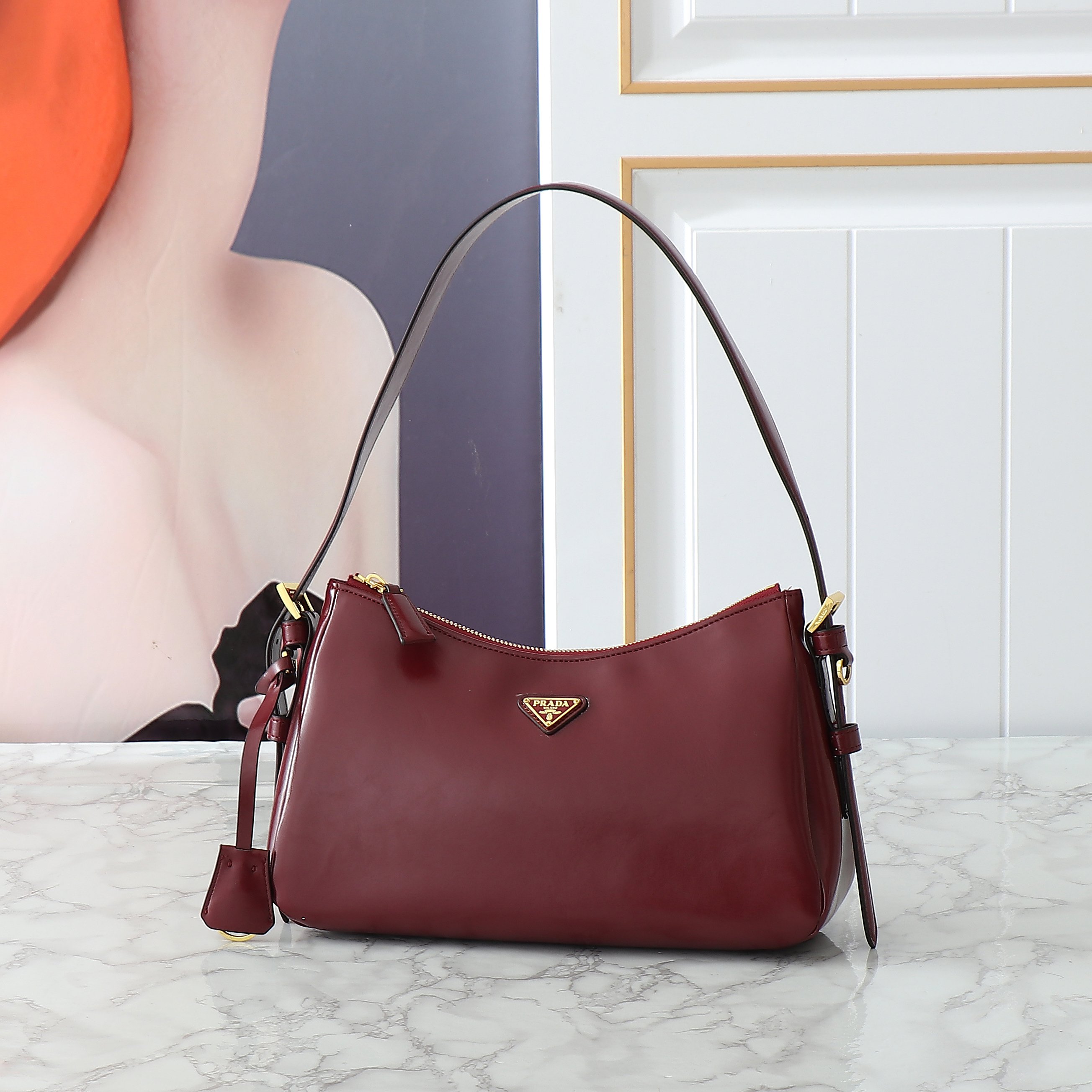 Prada Aimee Hobo Bag 1BC229 LM081 31cm