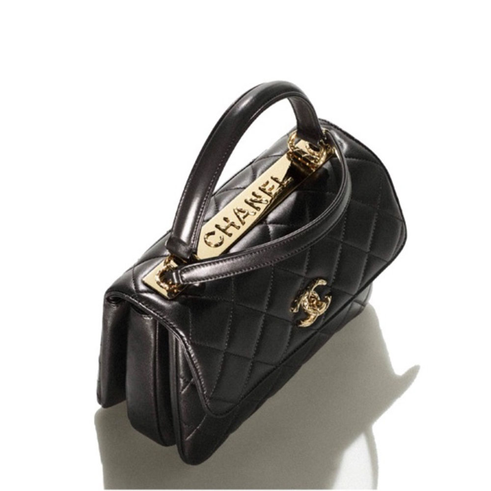 Chanel Lambskin Trendy CC Relief Handle Bag(Replica)