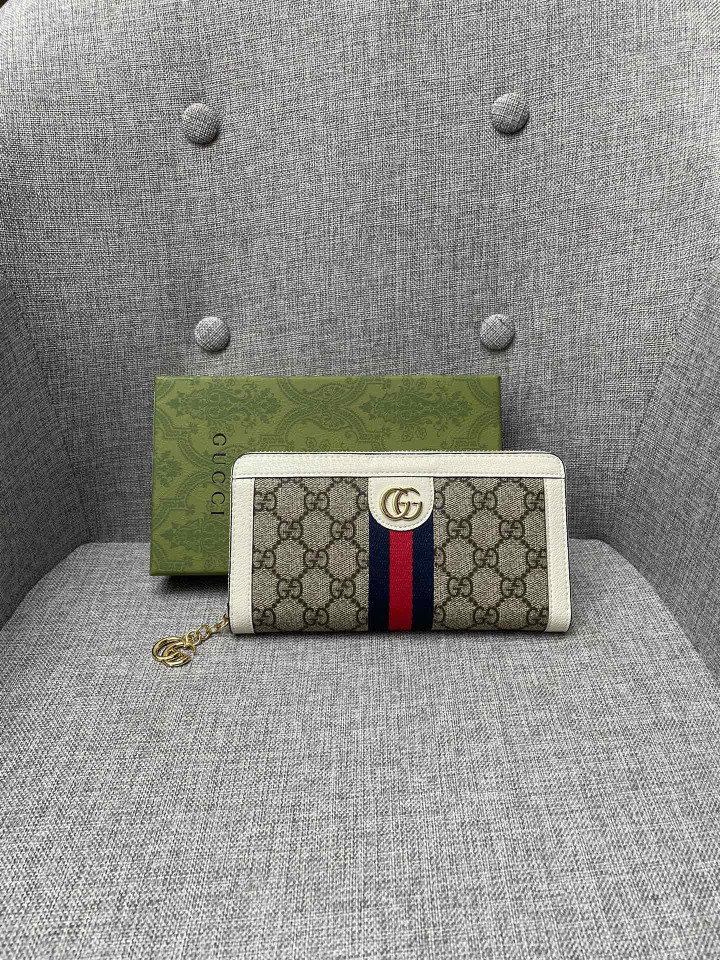 Ophidia GG Zip Around Wallet 523154 XL08 19cm