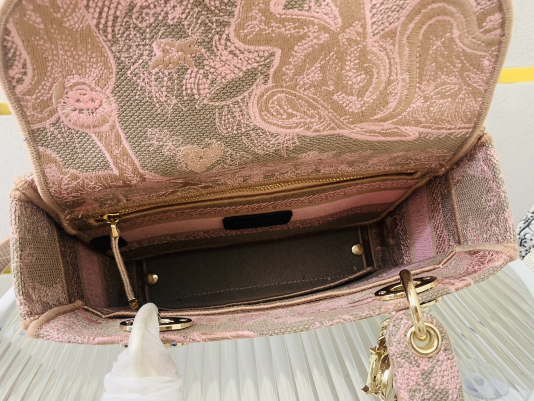 10A + top quality Dior Medium Lady D-Lite Bag 9920 DD003 24cm