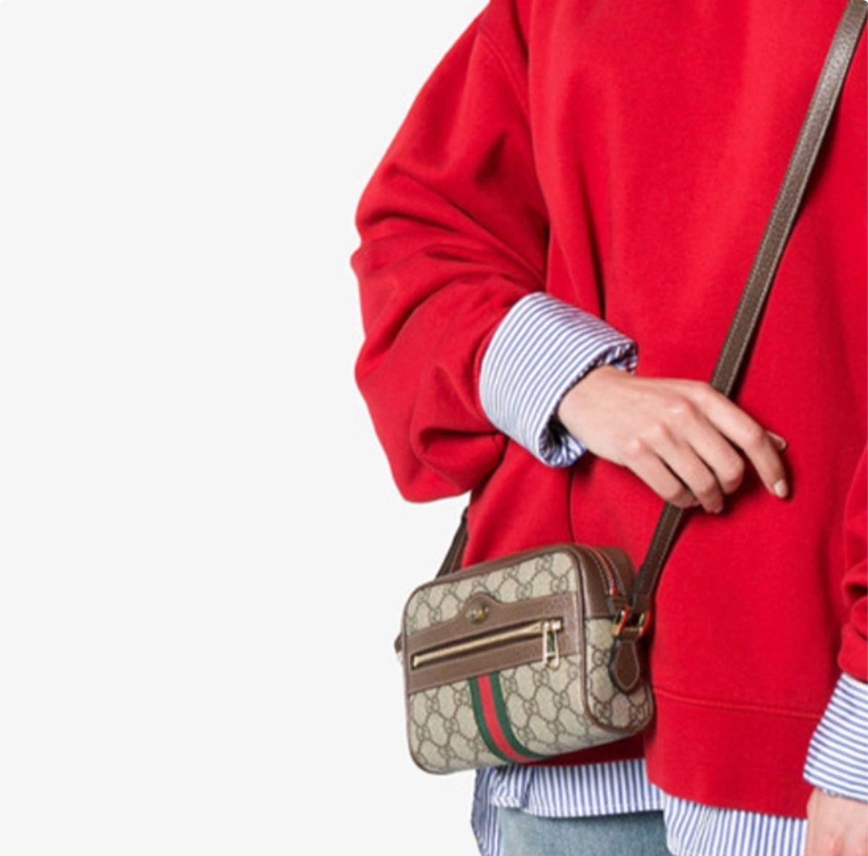 Gucci Ophidia Stripe Shoulder Bags Handbag (Replica)