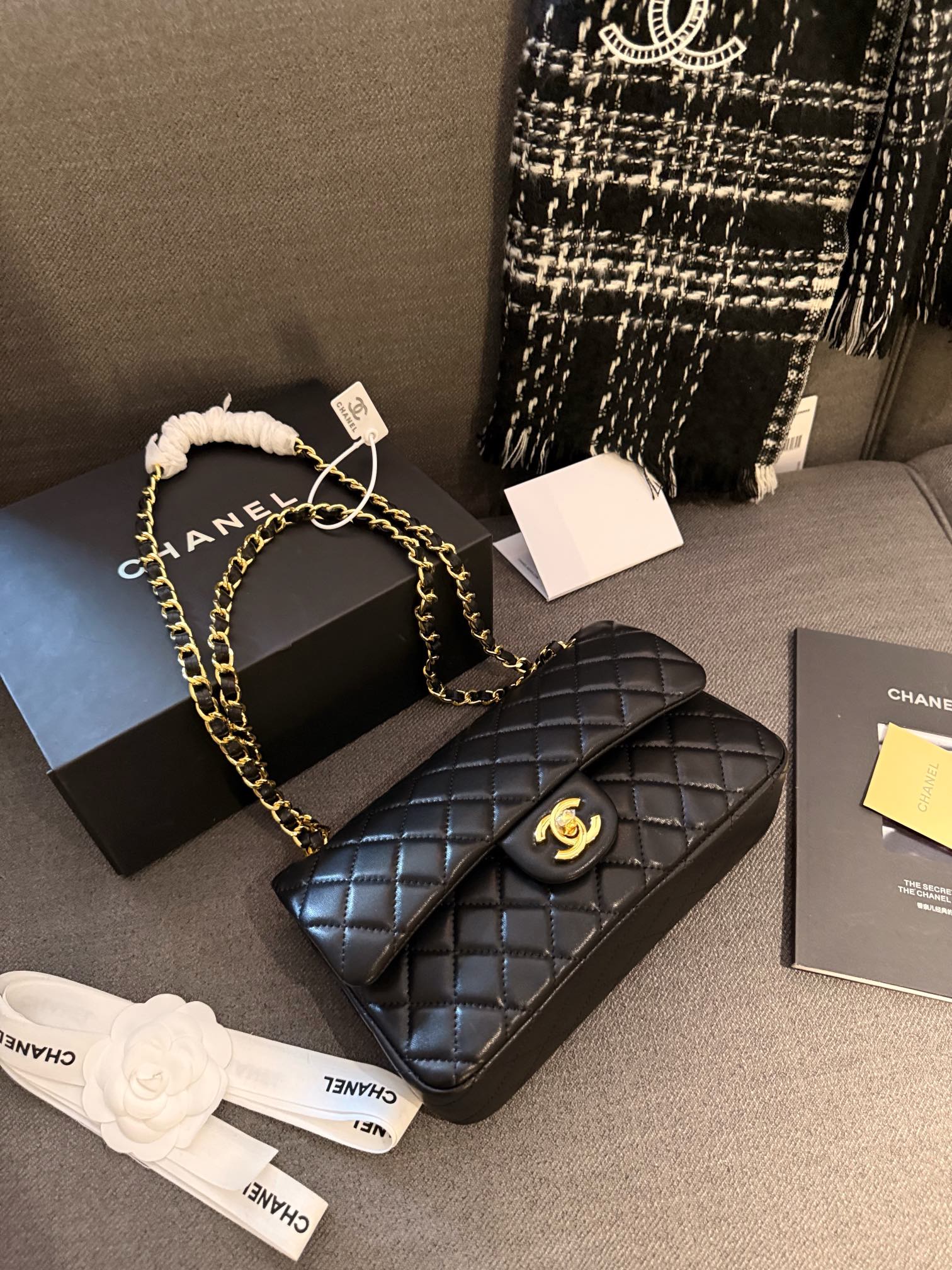 Chanel Classic Flap Bag Sheep 1112CF LLS091 23cm