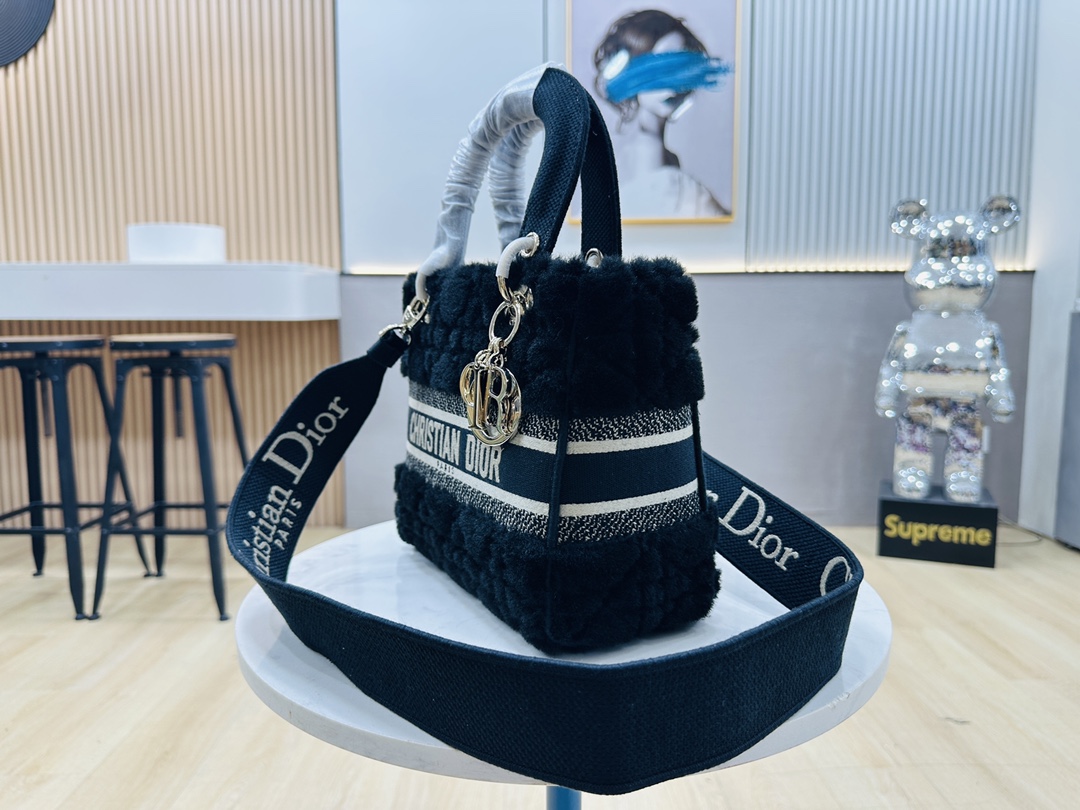 10A + top quality Dior Medium Lady D-Lite Bag 9920 DD003 24cm