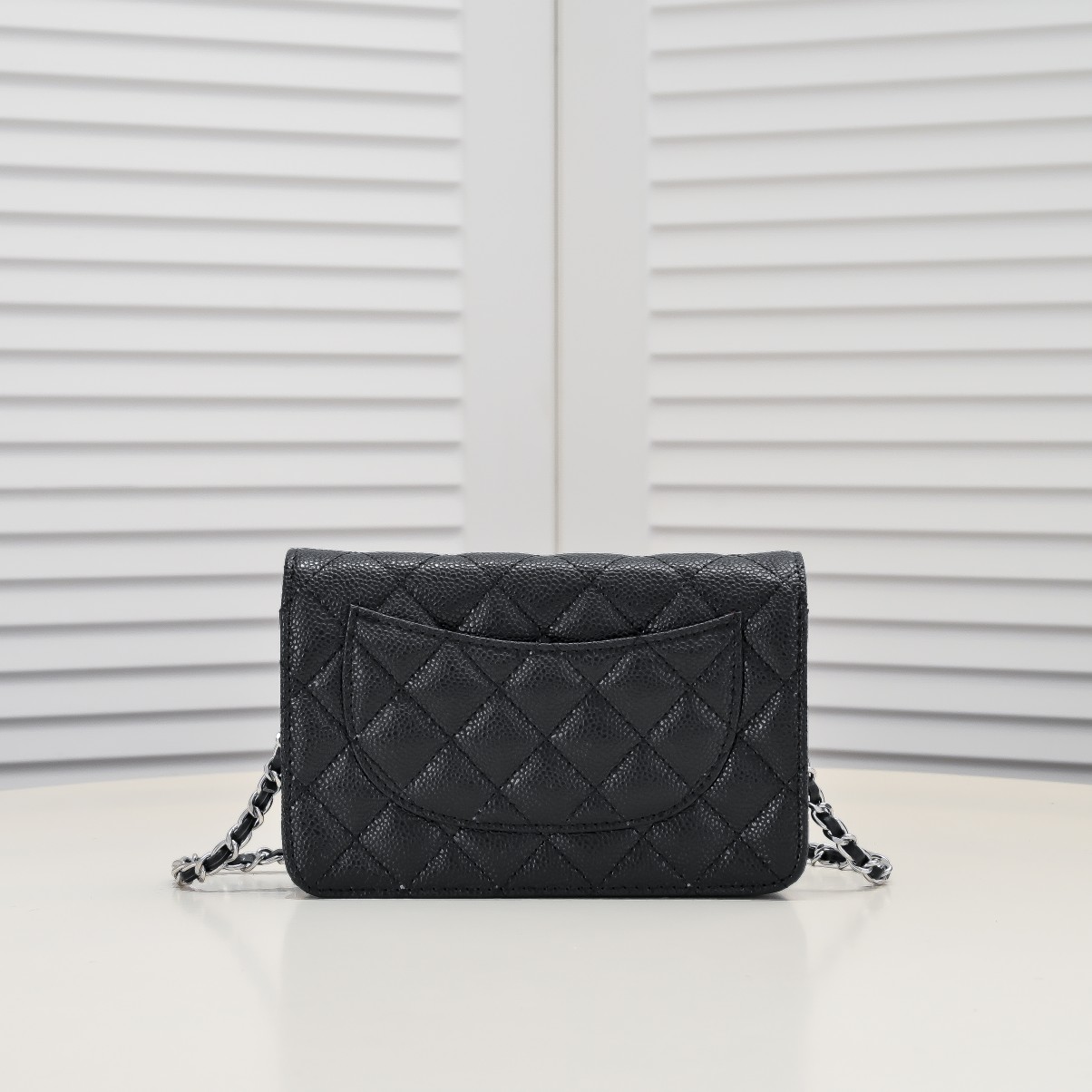 Chanel Woc Caviar Classic Silver Hardware Shoulder Bag Handbag