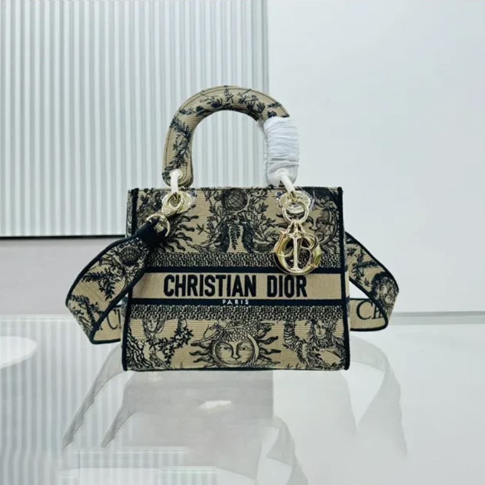 10A + top quality Dior Medium Lady D-Lite Bag 9920 LM003 24cm