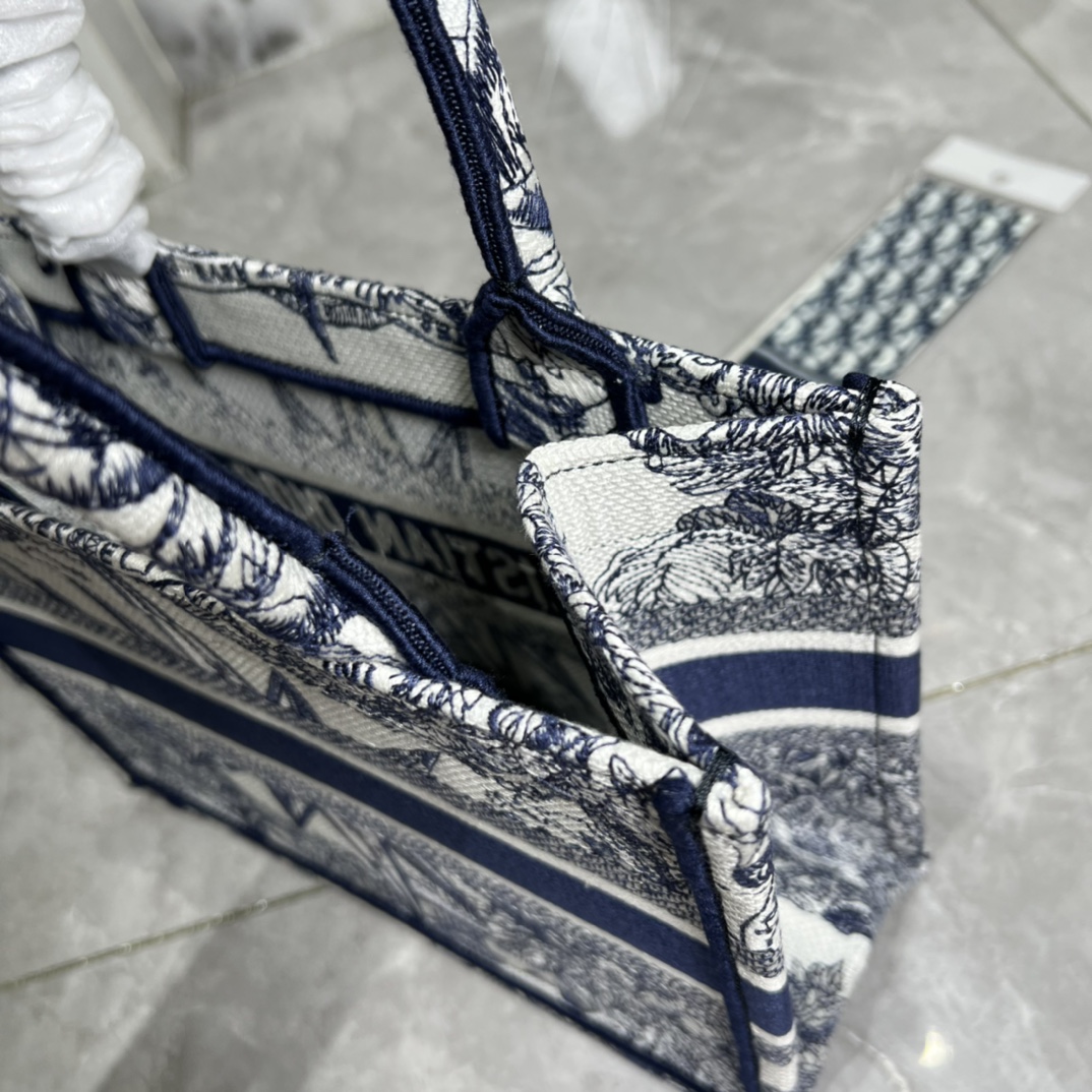 10A + top quality Small Dior Book Tote 0175 XB012 26cm