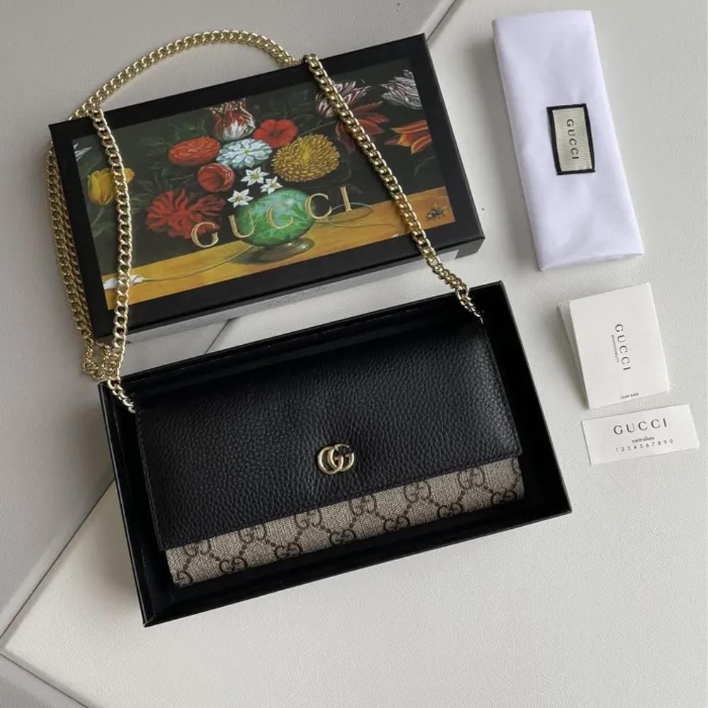 Gucci Marmont Chain Wallet 546585 LM59 19cm
