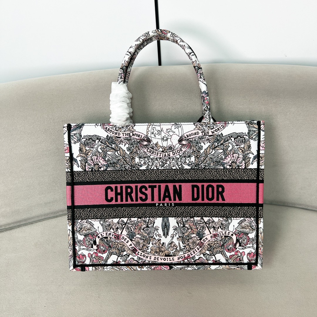 10A + top quality Medium Dior Book Tote 1296 DLAM022 36cm
