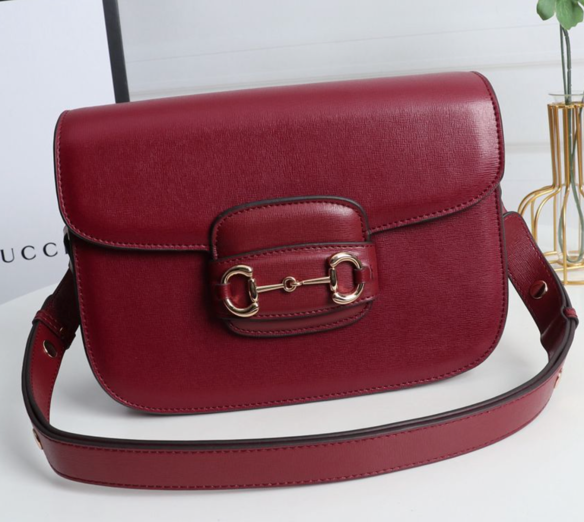 GUCCI 1955 Horsebit Bag   Gucci retro saddle bag 602204  25x18x8cm