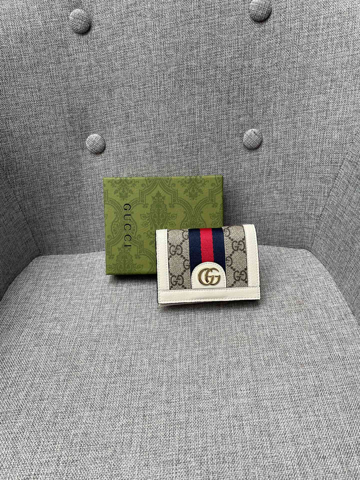 Ophidia GG Card Case Wallet 523155 XL07 11cm