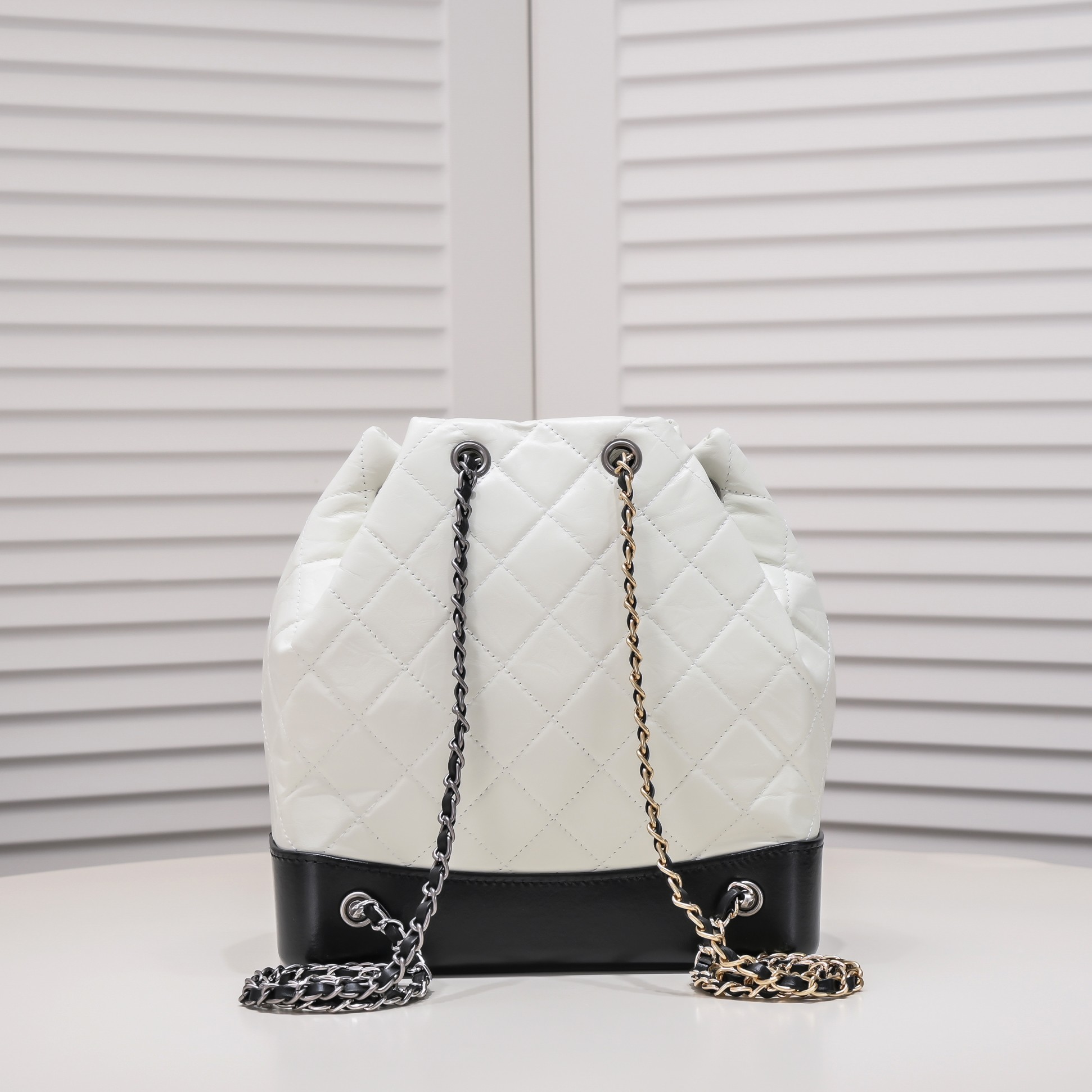 Chanel 17 Gabrielle Stray Backpack Shoulder Bag Handbag