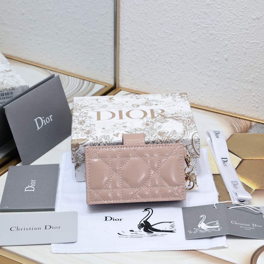 Lady Dior 5-Gusset Card Holder 10A+ top quality S0178 LM091 10.4cm
