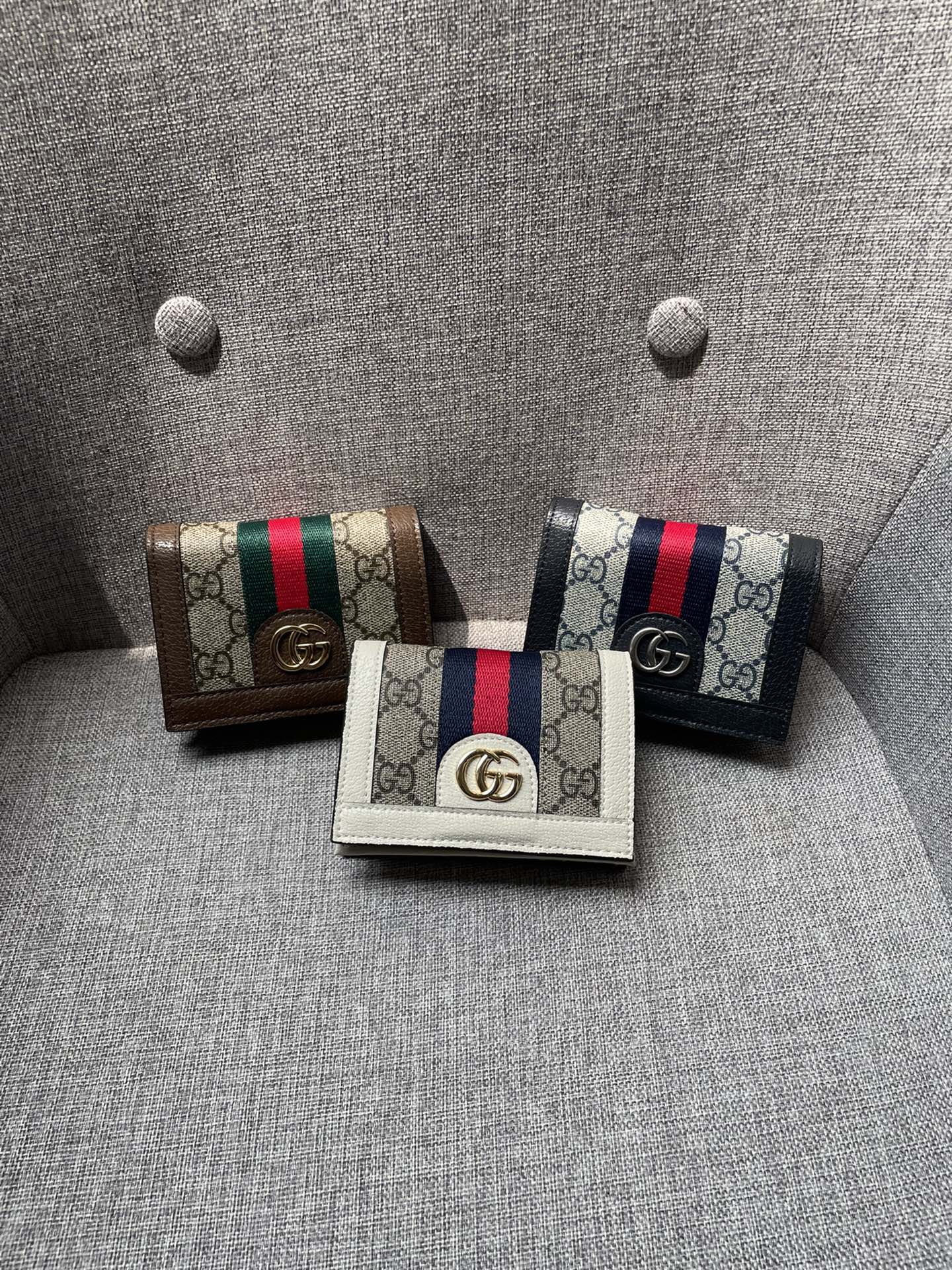 Ophidia GG Card Case Wallet 523155 XL07 11cm