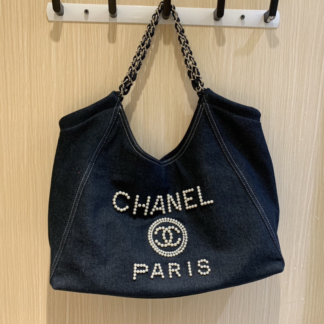 Chanel Beach Bag  Tote Bag Denim SeriesNew summer large capacity handbag（7AReplica）