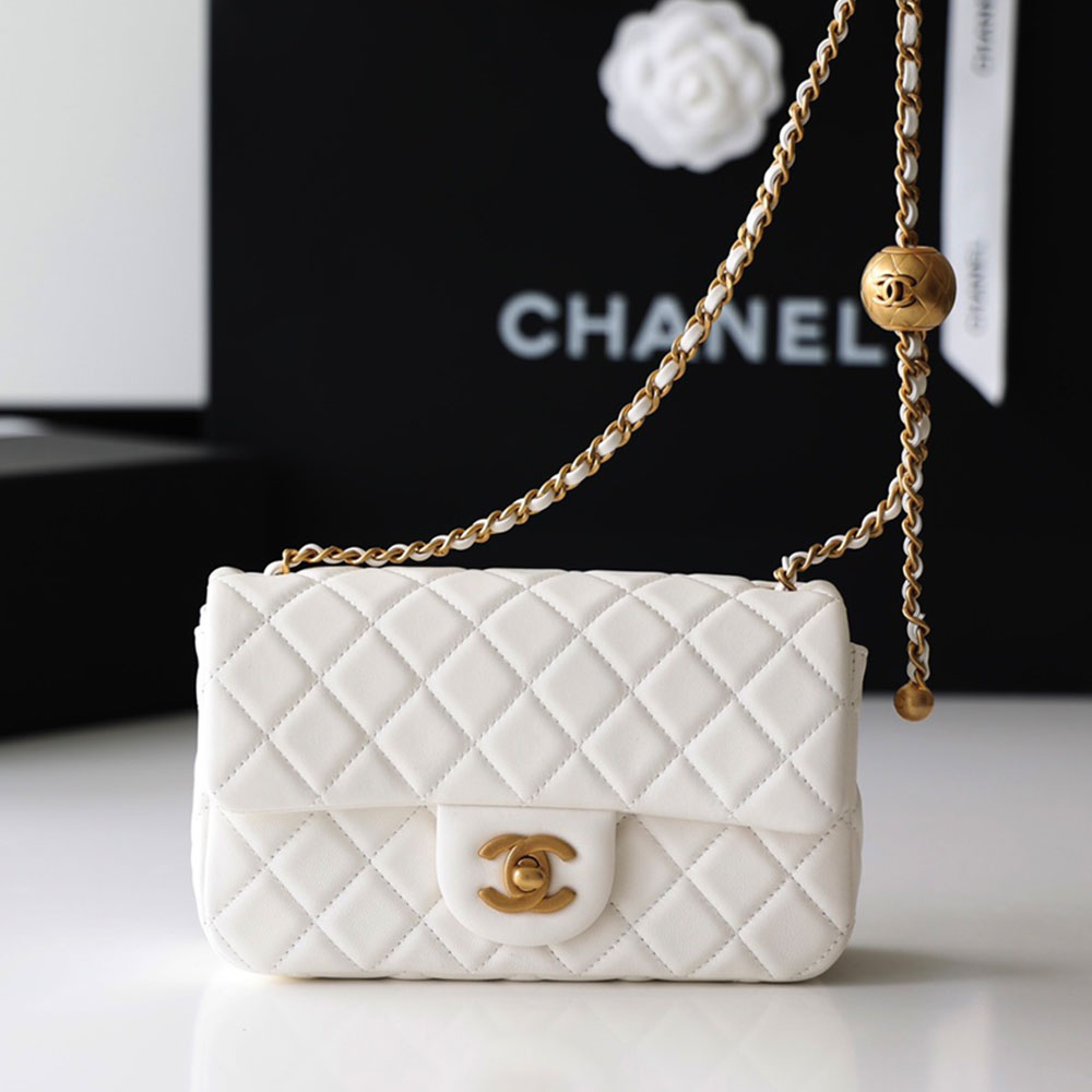 Chanel CF Calfskin Golden Ball 20CM Shoulder Bag（Replica）