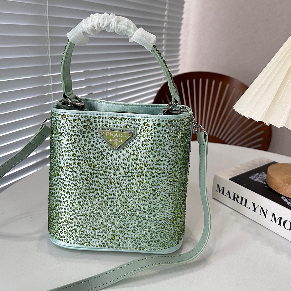 Prada Panier Crystal Tote Messenger Shoulder  Bag （Replica）