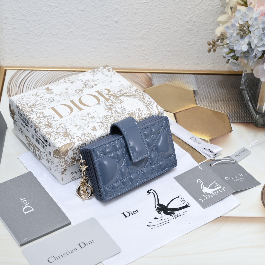 Lady Dior 5-Gusset Card Holder 10A+ top quality S0178 LM091 10.4cm