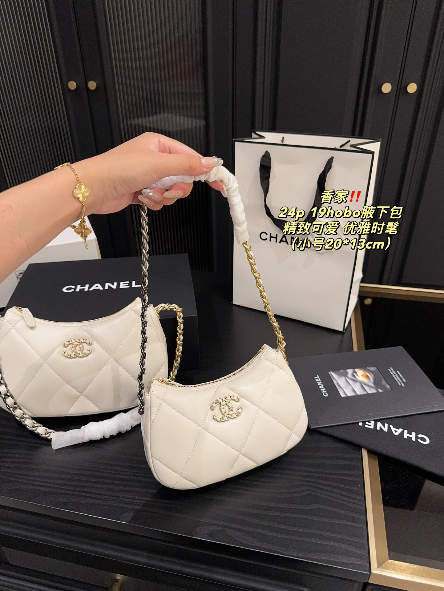 Chanel 24p 19hobo Bag 018 DB571 20-24cm