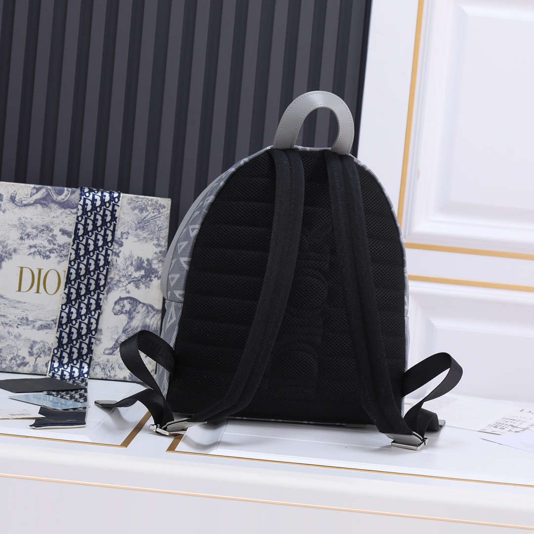 Small Rider Backpack Gray canvas 6601 LM022 28cm