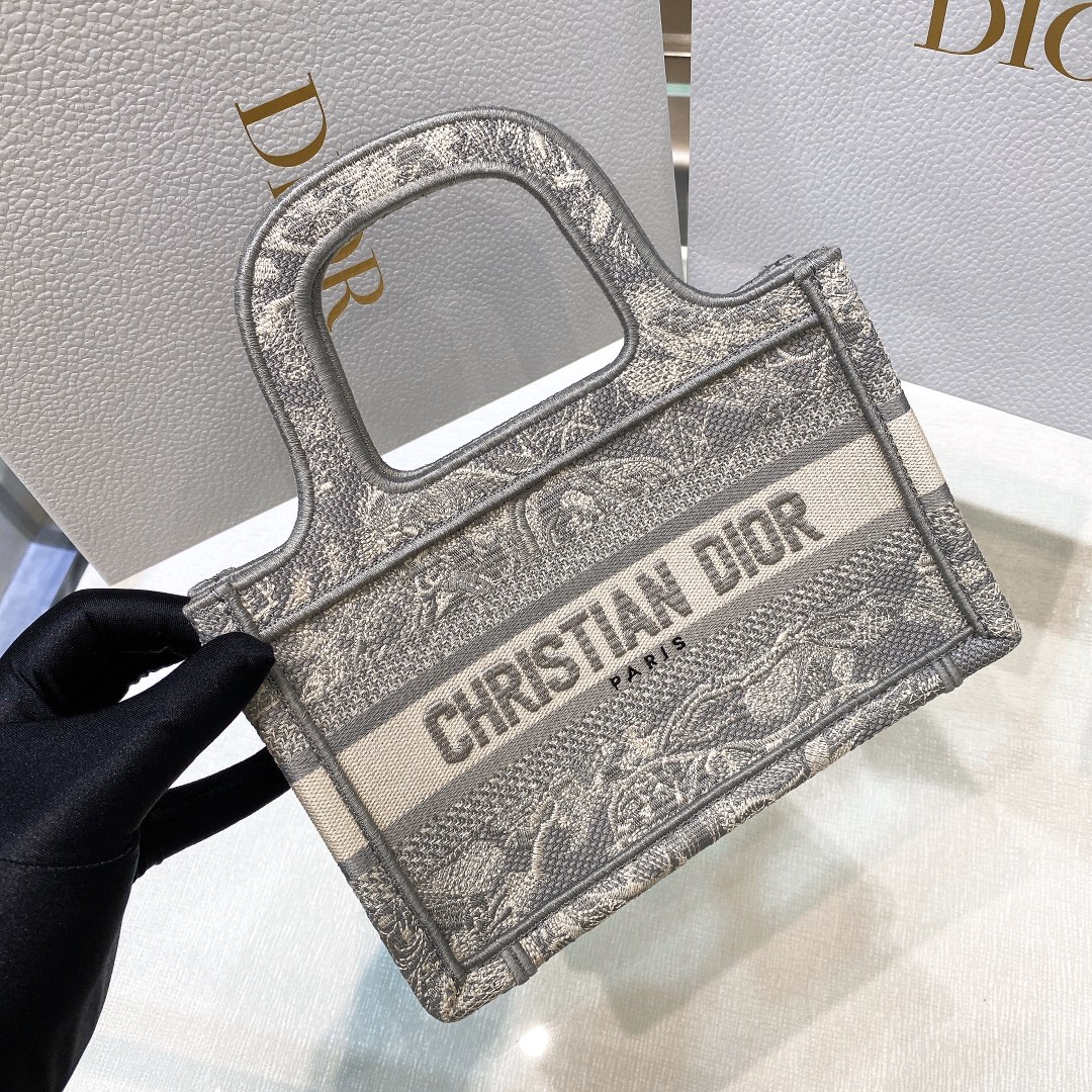 10A + top quality Mini Dior Book Tote 5475 DLAM041 22.5cm