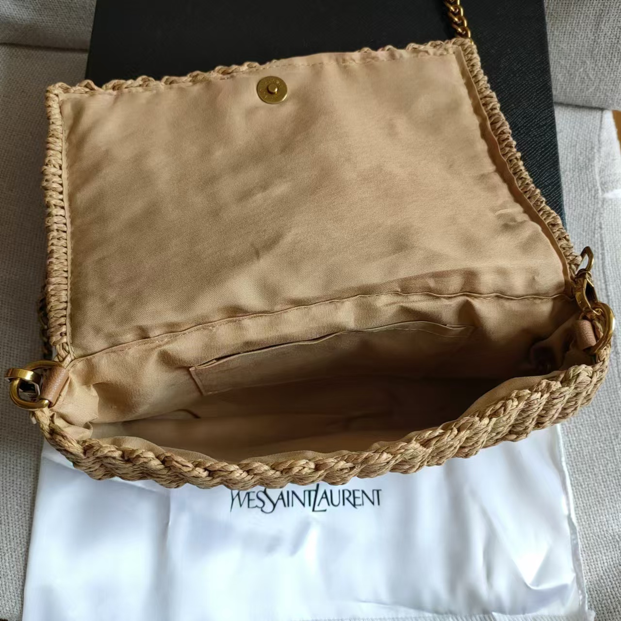 YSL Straw Bag 27cm