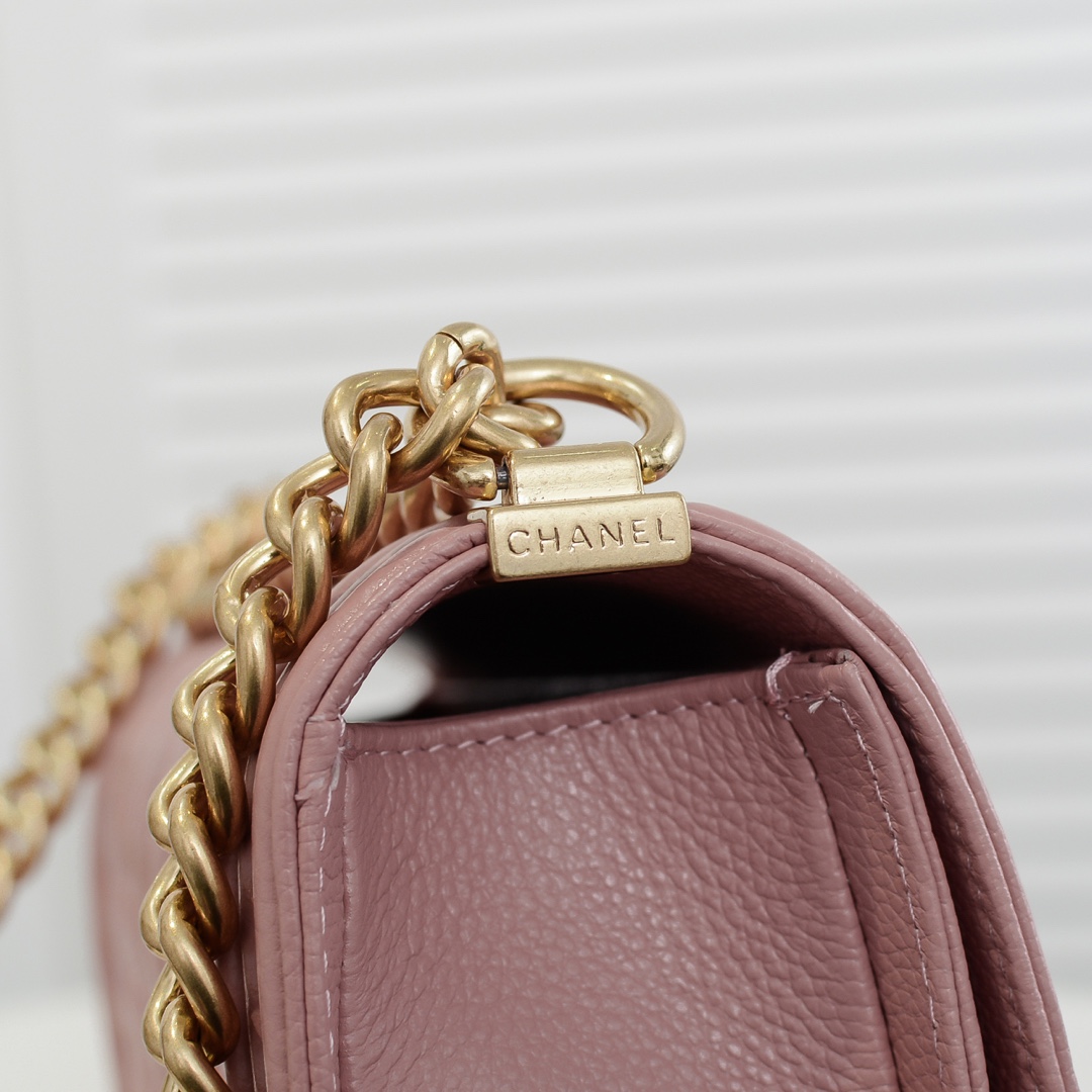 Chanel Leboy litchi or lychee pattern Shoulder Bag Handbag