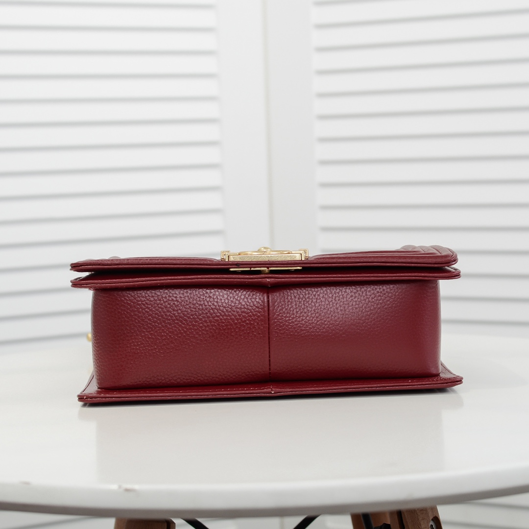 Chanel Leboy litchi or lychee pattern Shoulder Bag Handbag