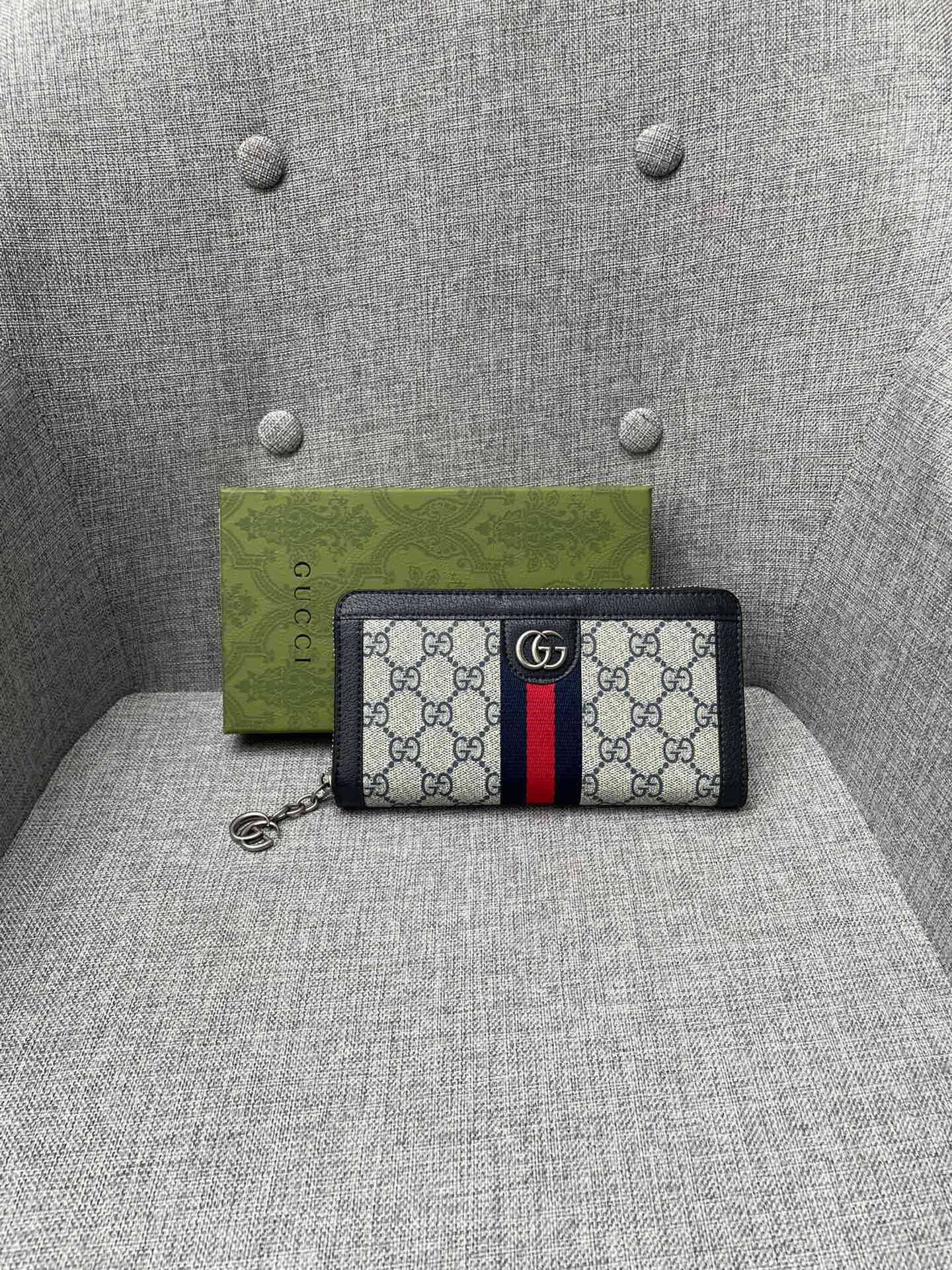 Ophidia GG Zip Around Wallet 523154 XL08 19cm