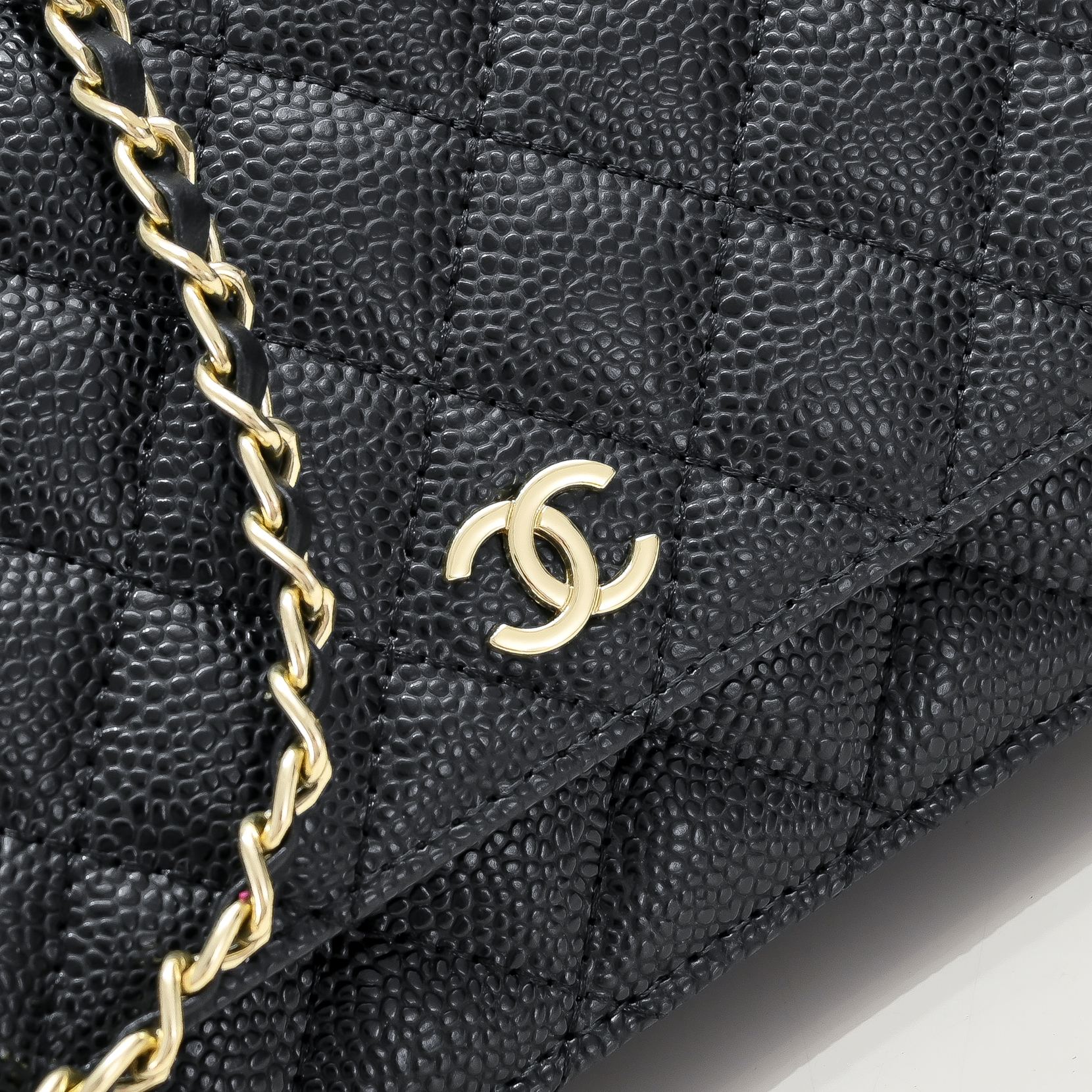 Chanel Woc Caviar Classic Gold Hardware Shoulder Bag Handbag