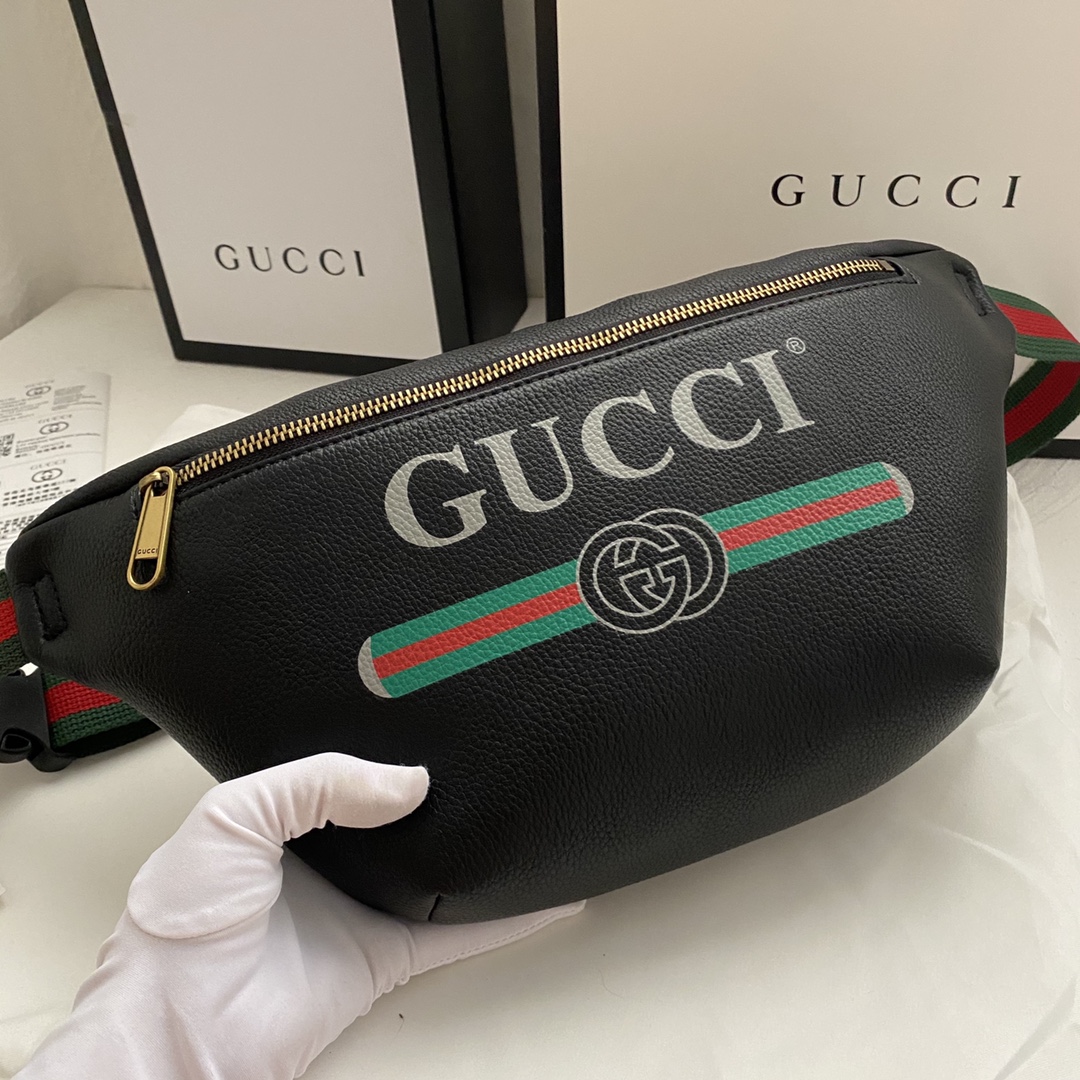 Gucci Leather Waist Bag Belt Bag (Replica)