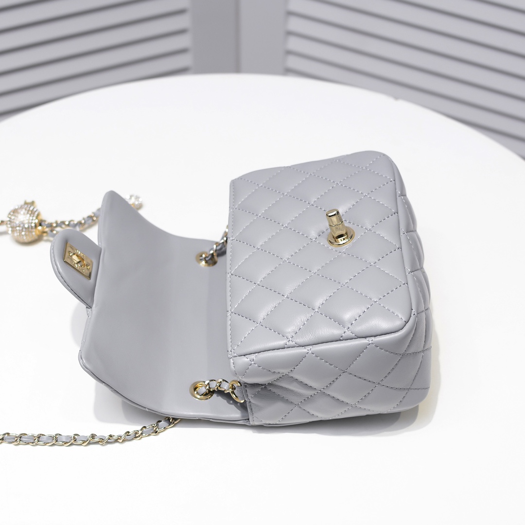 Chanel Classic Bag CF Drill Beads Shoulder Bag Handbag