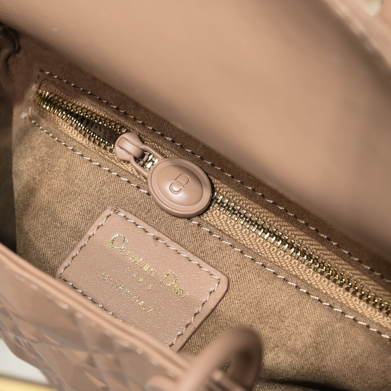 Small Lady Dior My ABCDior Bag Pink Diamond Motif 4002 XB091 20cm