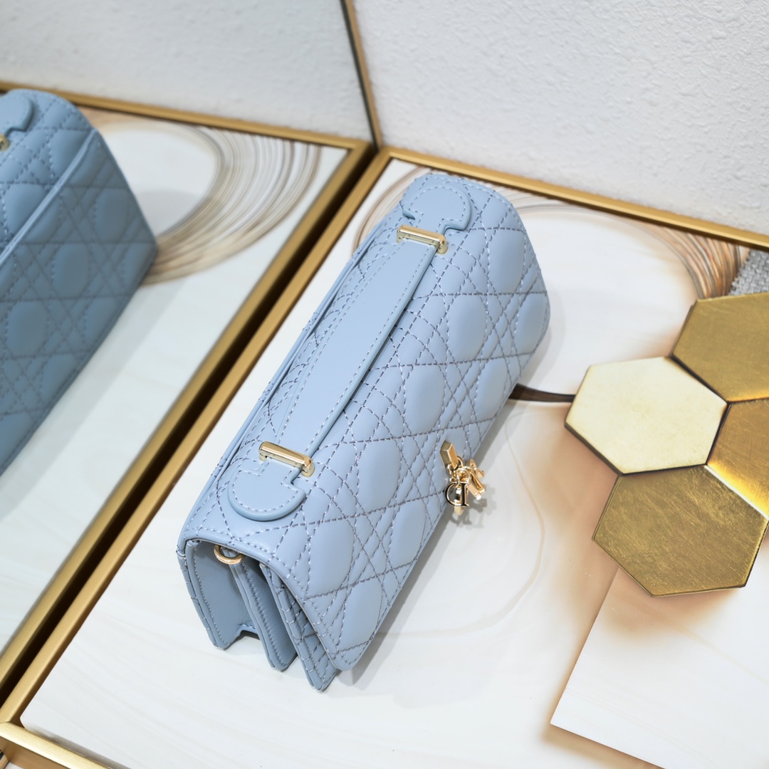 Miss Dior Mini Bag Blue sheep CD2023 XB071 21cm