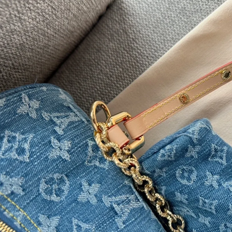 Louis Vuitton LV Denim PAPILLON Handbag Shoulder Bag (Replica)