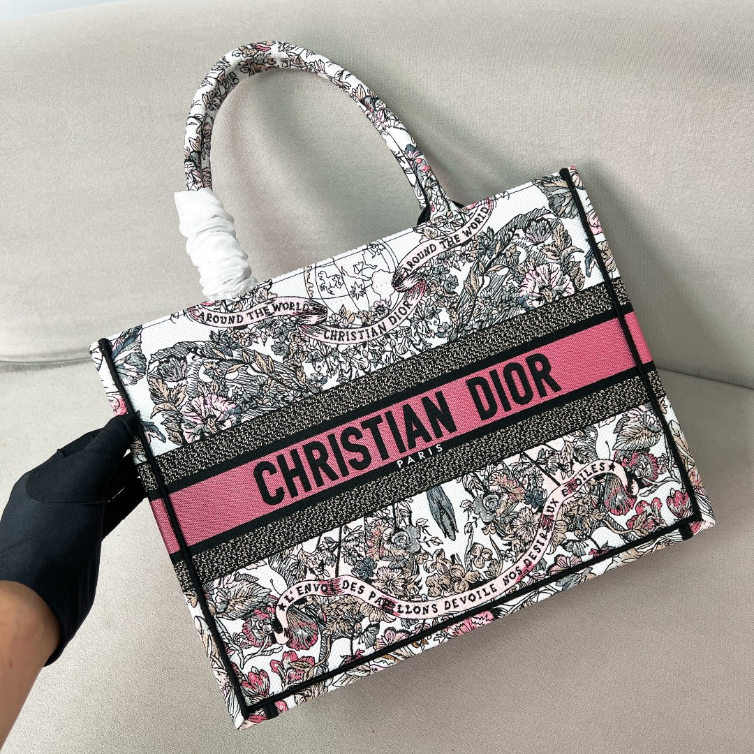 10A + top quality Medium Dior Book Tote 1296 DLAM022 36cm