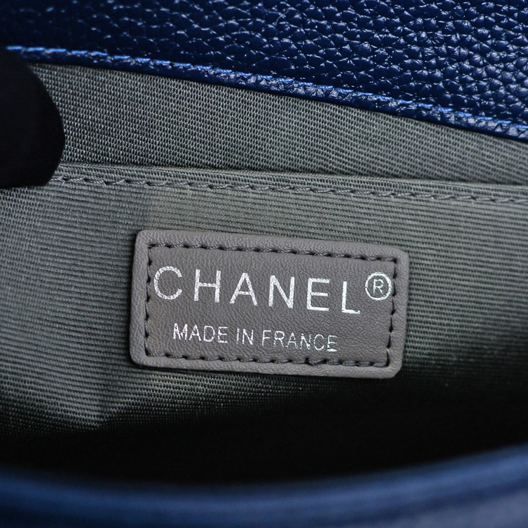 Chanel Leboy litchi or lychee pattern Shoulder Bag Handbag