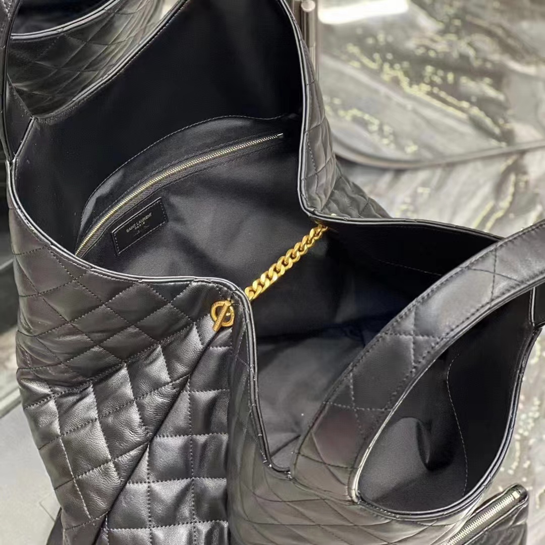 YSL ICARE MAXI SHOPPING BAG IN QUILTED LAMBSKIN